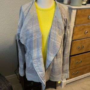 Lululemon grey knit zip up sweatshirt